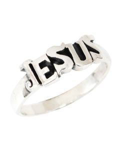 Fingerring "Jesus" - silber, 17 mm