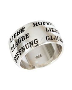 Fingerring "Liebe, Glaube, Hoffnung" - 16 mm