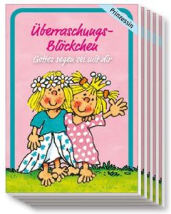 Überraschungs-Blöckchen "Mädchen" - 5er-Pack