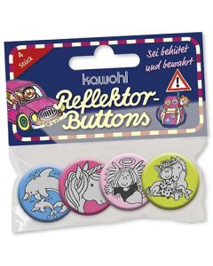 Reflektor-Buttons "Mädchen"