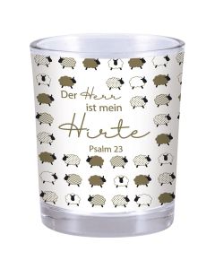 Votivglas "Der Herr ist mein Hirte" (Gold-Edition)