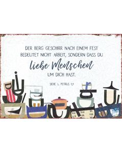 Metallschild klein - Liebe Menschen