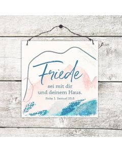 Holzschild klein - Friede