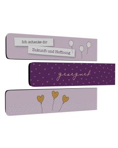 Magnetlesezeichen: Gesegnet (3er Set) | CB-Buchshop