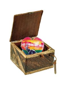 Geschenk-Box mit Herz  - Gott gebe dir Kraft