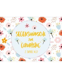 Postkartenserie "Segenswünsche zum Geburtstag" 10 Stück