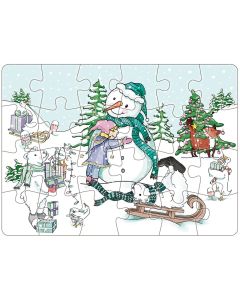 Mini-Puzzle: Schneemann