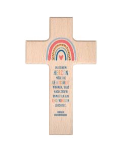 Holzkreuz Kinder "Regenbogen"