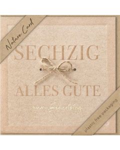 Faltkarte "Sechzig - Alles Gute"