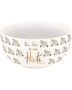 Müslischale "Der Herr ist mein Hirte" (Gold-Edition)