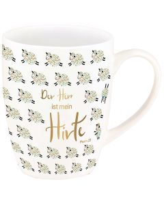 Tasse "Der Herr ist mein Hirte" (Gold-Edition)