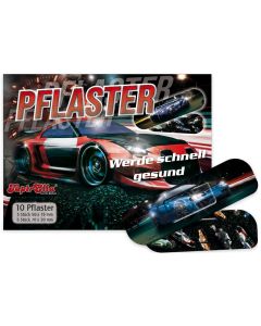 Pflaster Rennauto  - "Werde schnell gesund"