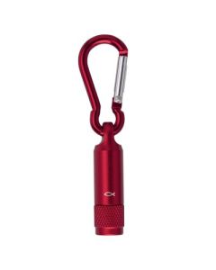 LED-Taschenlampe mit Karabiner "Ichthys" - rot