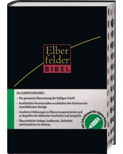 Elberfelder Bibel - mit Schreibrand und Griffregister, Leder