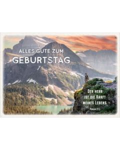 Postkartenserie "Der Herr ist die Kraft - Geburtstag" 12 Stk.