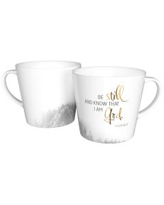 Tasse "Be still and know" - Golddekor