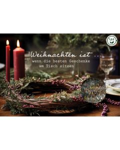 Teekarte - Weihnachten ist, wenn die besten Geschenke