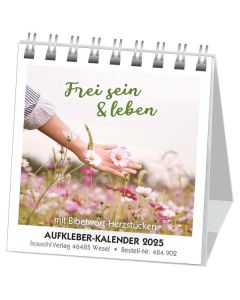 Frei sein & leben 2025 - Aufkleber-Kalender