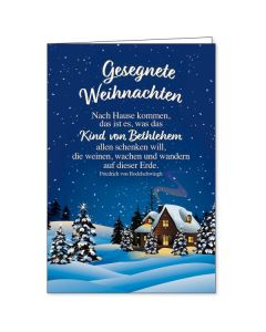 Faltkarte: Gesegnete Weihnachten