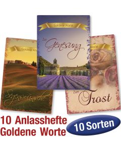 Paket Anlasshefte 'Goldene Worte' 10 Ex.