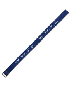 Armband WWJD royalblau