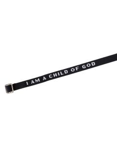 Armband 'I am a child of God' schwarz