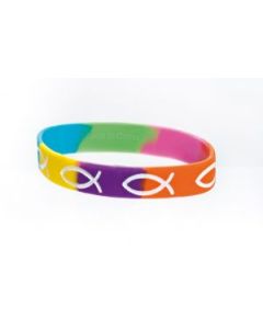 Silikon-Armband 'Fische' Regenbogen