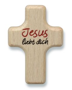 Handkreuz "Jesus liebt dich"