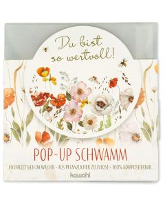 Pop-up-Schwamm 'Du bist so wertvoll'