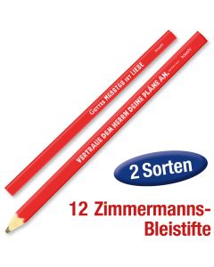 Paket 'Zimmermanns-Bleistifte' 12 Ex.