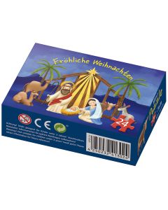 Mini-Puzzle 'Weihnachtskrippe' 24 Teile