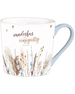 Tasse 'wunderbar und einzigartig'