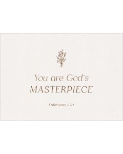 Postkarte 'You are God's Masterpiece' 12 Ex.