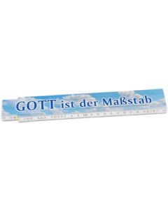 Zollstock 'Gott ist der Maßstab'