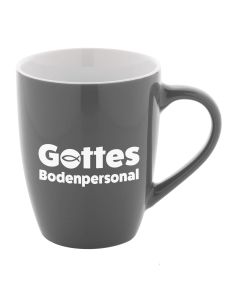 Keramiktasse 'Gottes Bodenpersonal'