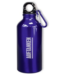 Trinkflasche 'Auftanken' blau