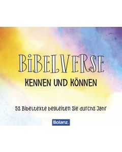 Bibelverse kennen und können - Aufstellbuch